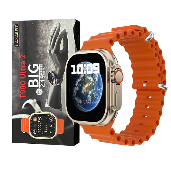 T900 Ultra 2 Series 9 Smart Watch (2.19 Inch Screen) - Orange - Az Gadgets